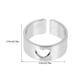 thumbnail image 4 of 2 pares de anillos de cobre de la pareja anillos de dedo de mariposa en forma de corazón anillos de dedo, 4 of 6
