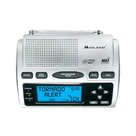 Midland WR300 NOAA Weather Alert Radio + AM/FM, S.A.M.E. Digital Technology - (Best Noaa Weather App)