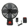 thumbnail image 1 of Ventilador con pilas, impermeable, recargable, para viajes al aire libre, coche, RV, escritorio de 8 pulgadas, 1500 MAh, 1 of 10