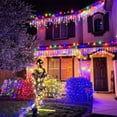 thumbnail image 4 of Guirnalda de luces navideñas para exteriores, guirnalda de luces LED con forma de carámbano de 4 m y 20 m, para decoración de Año Nuevo, 4 of 5