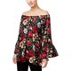 thumbnail image 1 of Olivia & Grace Blusa floral con hombros descubiertos para mujer, multicolor, grande Olivia & Grace fuera del hombro, 1 of 1