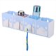 thumbnail image 3 of Soporte de pared para cepillo de dientes y pasta de dientes, soporte para taza, estante de almacenamiento (azul), 3 of 8