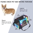 thumbnail image 2 of tie dye Premium Fabric Pet Bag - Durable 900D Oxford Cloth, Sherpa Base, and Nylon Webbing - Size: 17x10x11.8in, Ideal for Travel and Outdoor Adventures!, 2 of 7