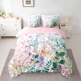 thumbnail image 2 of Castle Fairy Colorful Tree Leaves Bedding Comforter Set 7 Pieces for Female Men Women,Botanical Plants Full Bedding Set Lightweight,Spring Garden Fitted Sheet Flat Sheet,Luxury Bedroom Decor, 2 of 8