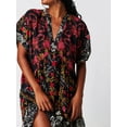 thumbnail image 2 of Niusricy Women's Summer Babydoll Mini Dress Bohemian Floral Print Flowy Dress Short Sleeve Tunic T-Shirts Deep V-Neck A-line Dress Loose Casual Vintagomfy Clothes Beachwear for Daily Holiday, 2 of 6