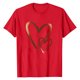thumbnail image 4 of TaTaai Casual Women's Valentine Heart Print Short-Sleeve T-Shirt, Valentine's Day Daily Party Top, Round Neck Summer Tee Gift, 4 of 5