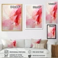 thumbnail image 4 of Designart "Minimal Abstract River In Gold And Pink I" Fuschia Floater Framed Canvas Prints, 4 of 5
