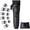 Black, variant on Supreme Trimmer Darkstar 72 Clipper with Magnetic Vector Motor | 180 Min Run Time, 9000 RPM Barber Hair Clipper | Low Noise, Professional Clipper DLC Blades | STC72