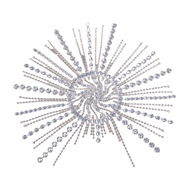 Tocado nupcial para la frente con borlas y diamantes de imitación, cadena para el cabello, joyería para el cabello Argén