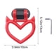 thumbnail image 3 of Anillo decorativo de gancho para remolque de cuerno de vaca para exterior de coche | Adhesivo de plástico para carreras y personalización | Ajuste universal para coches y camiones, 3 of 6