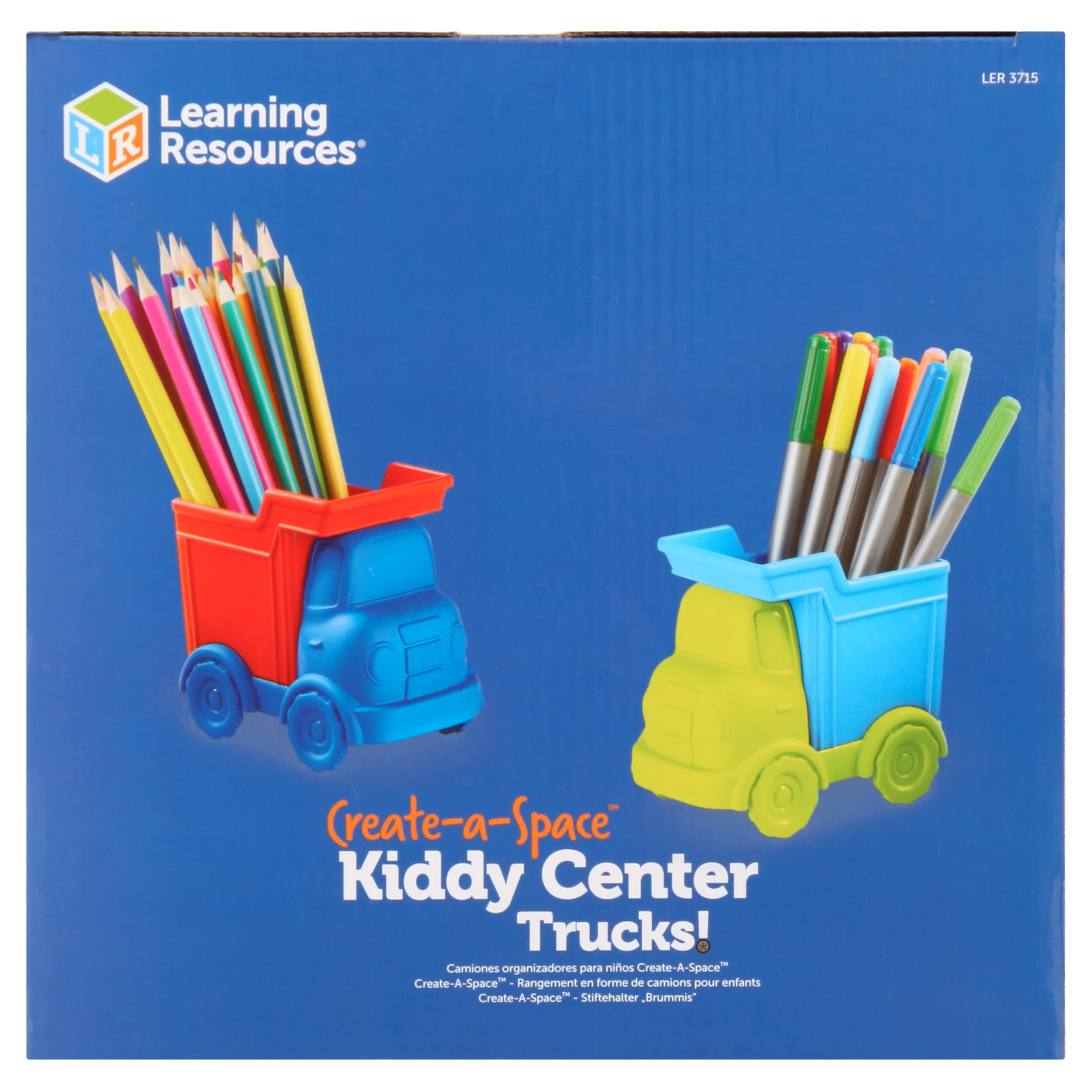 Learning Resources Create-a-Space Kiddy Center Trucks - Arts and Craft Organizer, Classroom Organization, School Supplies Organizer