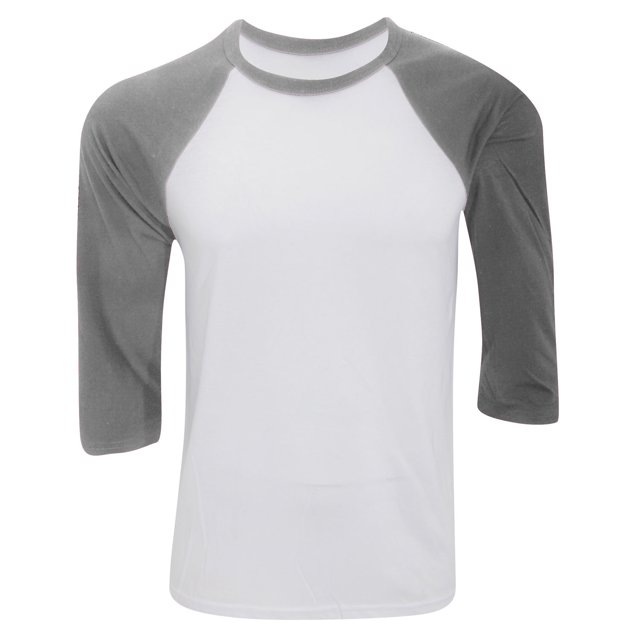T-Shirt de Baseball pour Hommes en Toile à Manches 3/4