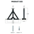 thumbnail image 6 of Heavy-Duty 3-Point 2" Trailer Hitch Receiver for Category 1 Tractors - Compatible with Kubota, John Deere, Kioti, and More, 6 of 8