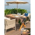 thumbnail image 6 of 54x80 Inch Outdoor Tablecloth with Umbrella Hole Zipper Rectangle Ocean Sunset Rectangular Tablecloths Outside Waterproof Summer Palm Tree Shore Sand Mountain Patio Table Cloth Cover for Picnic Party, 6 of 8