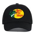 thumbnail image 1 of Bassproshops Printed Cotton Summer Outdoor Fishing Sun Protection Baseball Cap  (Black), 1 of 7