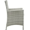 thumbnail image 3 of Bridge 4 Piece Outdoor Patio Patio Conversation Set, Light Gray White, 3 of 14