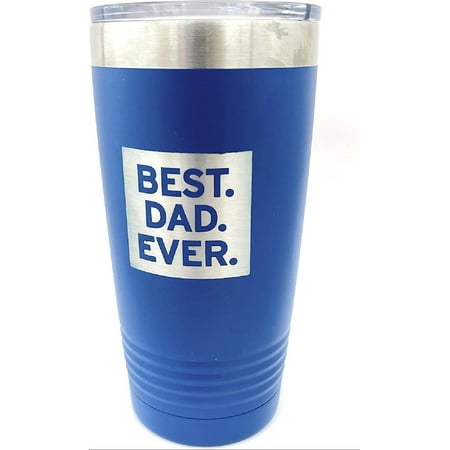 

Best Dad Insulated Tumbler 20oz Travel Mug Gift for Dad from Kids (Blue)