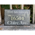 thumbnail image 5 of Beautifully Handcrafted and Customizable Slate Home Address Plaque (16"x10" or 12"x8") Improve the curb appeal of your property with this bespoke house sign., 5 of 7