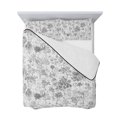 thumbnail image 7 of Gray Botanical Twin Size Down Alternative Comforter, Lightweight Comforter Quilt Bedding Set with Pillow Shams Watercolor Spring Floral Summer All Seasons Bed Comforter Duvet Insert 68"x86", 7 of 7