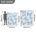 thumbnail image 6 of Yayeee Throw Blanket for Couch Soft Warm 50" x 60" Sofa Chair Bed Decoration, Blue Butterfly, 6 of 7