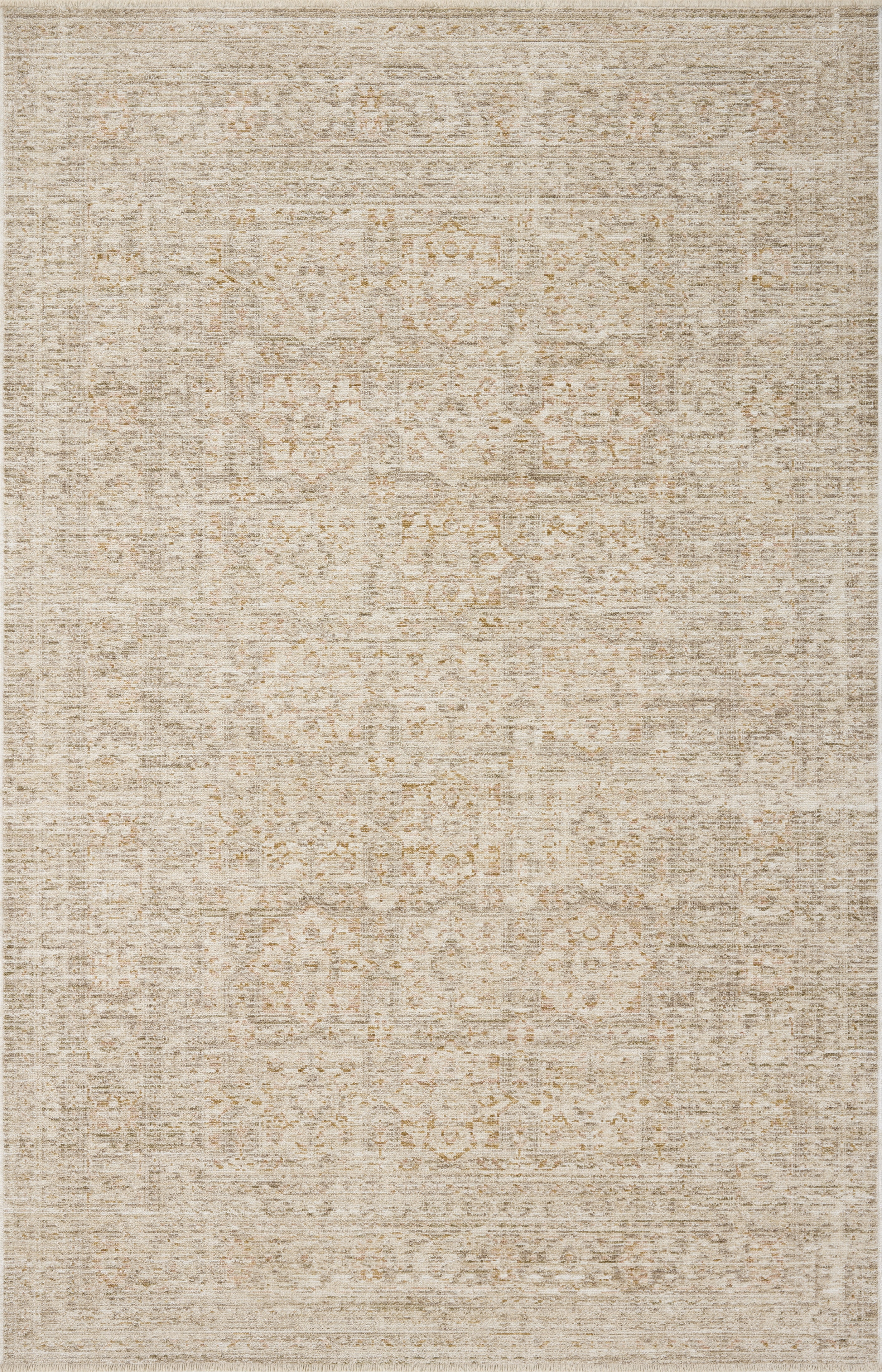 Loloi Elora Natural / Terracotta 18" x 18" Sample Area Rug