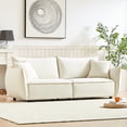 thumbnail image 2 of Luxury Sectional For Living, High Upholstery, Thick Padding, Stable Wood Frame Apartment Living Room, Extra Pillows, Materials,, 2 of 6