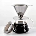 thumbnail image 2 of Reusable Coffee Filter Holder Double Layer Stainless Steel Coffee Tea Strainer Coffee Accessories Coffee Making Tool (With base), 2 of 7