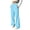 AR18-Light Blue, variant on Womens Fleece Sweatpants Wide Leg Drawstring Workout Casual Baggy Flare Pants High Waist With Pockets White S