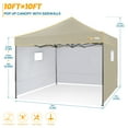 thumbnail image 4 of COBIZI Pop-up Canopy 10x10 Tents for Parties, Outdoor Canopy with Sidewalls and Carry Bag,Waterproof Tent for Backyard, Wedding, Event, Sports, Commercial, Khaki, 4 of 6