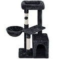 thumbnail image 2 of Yaheetech 34" Height Plush Cover Cat Tree with Condo and Sisal Ropes Posts, Black, 2 of 8