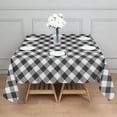 thumbnail image 3 of Black White Checkerboard Checkered Pattern Square Tablecloth,Waterproof Square Table Cover,Wipeable Spillproof Washable Table Cover for Home Kitchen Party Decor 42"X42"(107x107cm), 3 of 6