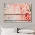 thumbnail image 3 of wall26 Canvas Print Wall Art Rose Bouquet on Wood Panels Nature Floral Illustrations Modern Art Rustic Scenic Relax/Calm Multicolor for Living Room, Bedroom, Office - 32"x48", 3 of 5