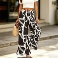 thumbnail image 5 of Sewkxo Womens Wide Leg Pants Drawstring Elastic High Waisted Ruffle Hem Palazzo Pants with Pockets,Dark Gray L, 5 of 6