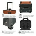 thumbnail image 6 of Travel Select Amsterdam Expandable Rolling Upright Luggage, Navy, 29" Checked Large, 6 of 7