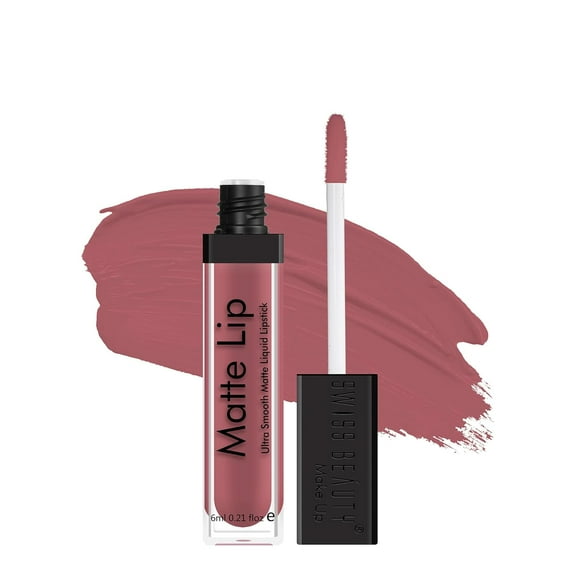 2X  Swiss Beauty Ultra Smooth Matte Lip Liquid Lipstick,6ml Each ( Real Nude)