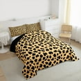 thumbnail image 3 of jejeloiu Abstract Leopard Full Comforter Set (3-Piece) Farm Cow Ultra Soft Reversible Decor For Girls Kids, 3 of 8