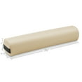 thumbnail image 3 of Saloniture 3/4 Round Massage Table Bolster Under-Knee Pillow Pad - 26 x 6 x 4-1/2 Inch - Cream, 3 of 7