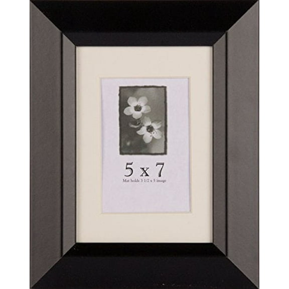 5x7 Black Wood Frames - Black Series Narrow