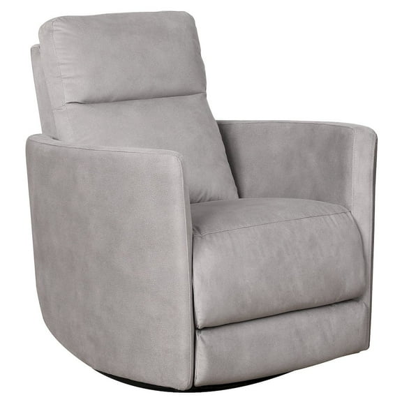Ashcroft Furniture Lawson Swivel Glider Linen Recliner Chair - Latte