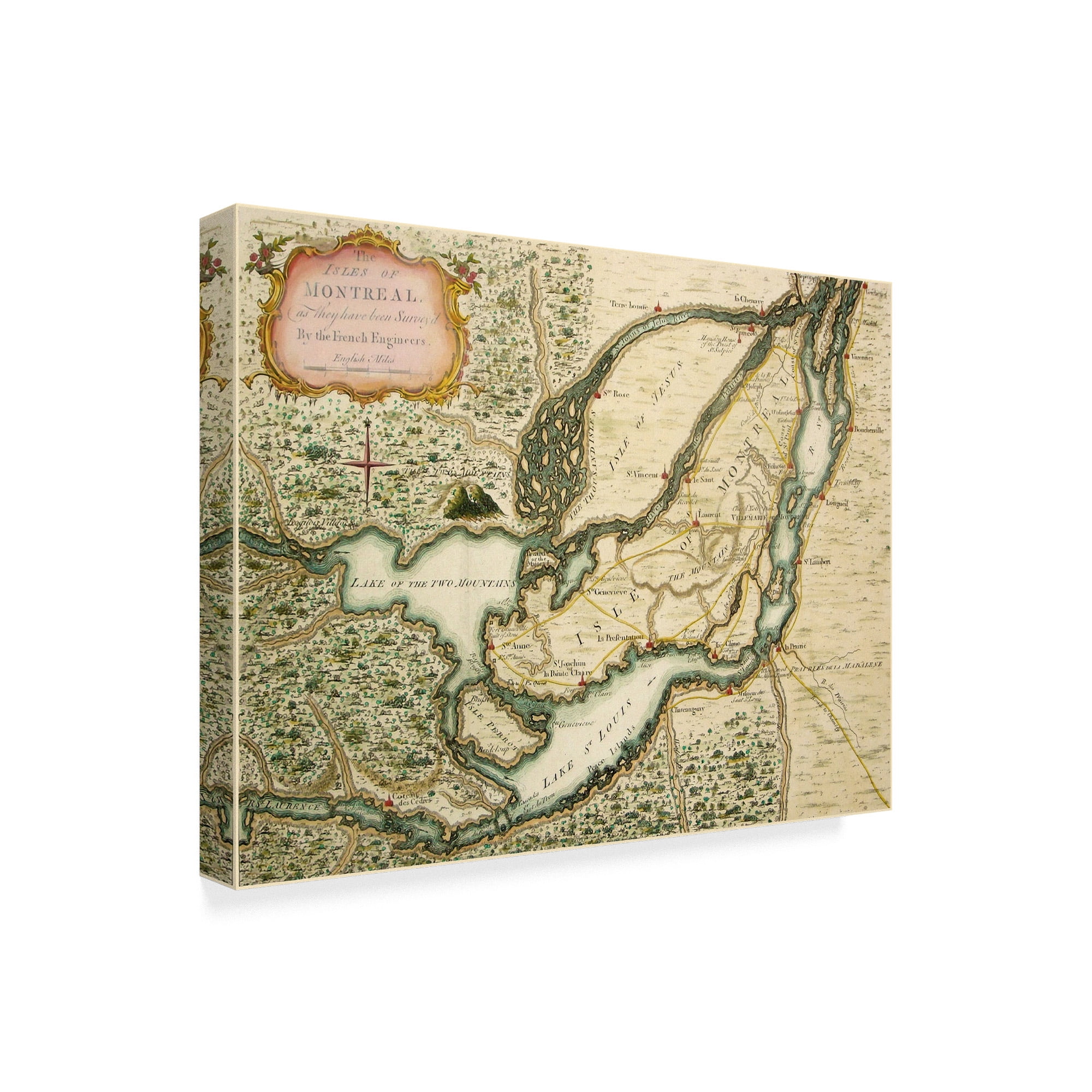 Trademark Fine Art 'The Isles Of Montreal 1761' Canvas Art by Vintage Lavoie
