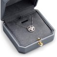 thumbnail image 4 of Caja de cuero de primera calidad para colgantes de collares, vitrina, caja de regalo para joyas para cumpleaños y aniversario, 4 of 5