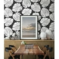 thumbnail image 6 of Harry & Grace Shadow Monstera Leaf Peel and Stick Wallpaper, 6 of 9