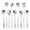 Silver, variant on Clearance! Miommo Cooking Utensils Flower Spoon Set 8Pcs Stainless Teaspoon Rainbow Color for Coffee Tea Mixing Sugar Ice Stir Bar Spoons 8 Diffient Pattern Colorful Cutlery Set Kitchen Tool Gif