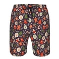 thumbnail image 4 of Kdxio Winter Holiday Christmas Pattern Mens Casual Shorts - Drawstring Summer Beach Sports Shorts for Men, 4 of 9
