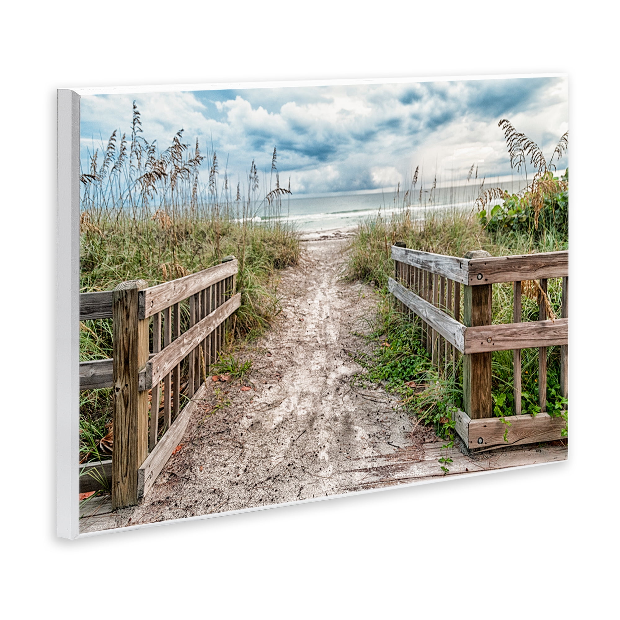 Stupell Industries Beach Entrance Fence Wall Plaque Art, design by Mary Lou Johnson