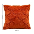 thumbnail image 3 of SLYNSHome Fall Throw Pillow with Insert,Orange Embossed Maple Leaf 45x45 cm Soft Plush Cushion, Autumn Decorative Pillow for Sofa Couch Living Room Thanksgiving Home Decor, 3 of 7