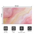 thumbnail image 5 of Pink and Gold Marble Pattern Washable Non Slip Indoor Door Mat, Decorative Entry Rug for Entrance, Bedroom, Kitchen, Bathroom, 17"x30", 5 of 6