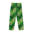 thumbnail image 3 of Fotbe Green Flower Men's Pajama Pants,Sleepwear Pants,Pj Bottoms Drawstring And Pockets-Large, 3 of 7