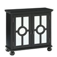 thumbnail image 2 of OakvillePark Newhalem Wood Storage Accent Cabinet, Black, 2 of 6