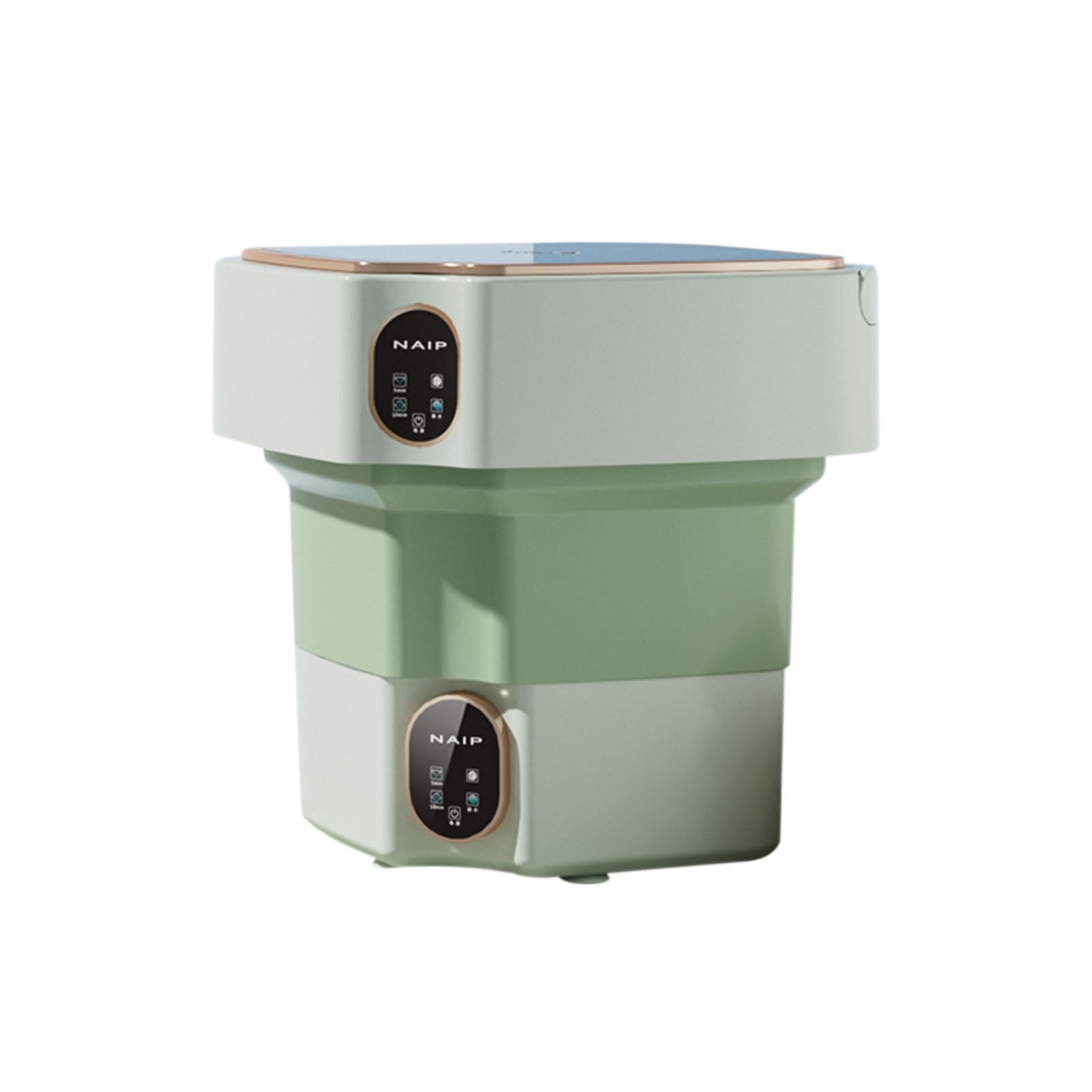 Zzbeans Portable Washing Machine, Foldable Mini Washer for Underwear Socks, 17L Large Capacity Compact Laundry Machine with Wash Dry Functions for Home Dorm RV Travel